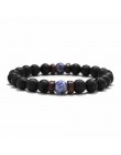 18 styl naturalny kamienny koralik bransoletka Rock Hip-Hop Rock Street kultura kolorowy kamień człowiek bransoletka moda Trendy