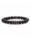 18 styl naturalny kamienny koralik bransoletka Rock Hip-Hop Rock Street kultura kolorowy kamień człowiek bransoletka moda Trendy