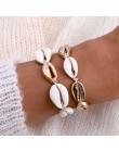 IPARAM Bohemia osłona w stylu vintage Rope Chain bransoletka kobiety plaża morze bransoletka z muszli Anklet biżuteria Party pre