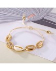 IPARAM Bohemia osłona w stylu vintage Rope Chain bransoletka kobiety plaża morze bransoletka z muszli Anklet biżuteria Party pre