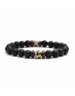 18 styl naturalny kamienny koralik bransoletka Rock Hip-Hop Rock Street kultura kolorowy kamień człowiek bransoletka moda Trendy