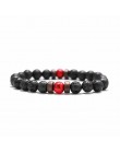 18 styl naturalny kamienny koralik bransoletka Rock Hip-Hop Rock Street kultura kolorowy kamień człowiek bransoletka moda Trendy