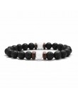 18 styl naturalny kamienny koralik bransoletka Rock Hip-Hop Rock Street kultura kolorowy kamień człowiek bransoletka moda Trendy