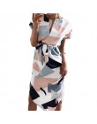 Kobiety kwiatowy Print plaża sukienka moda Boho letnie sukienki damskie Vintage bandaż Bodycon Party Dress Vestidos Plus rozmiar