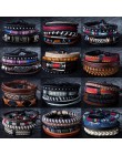 12 Style Metalowe Skórzane Bransoletki Mężczyzn Biżuteria W Stylu Vintage Klasyczny Retro Roślin Charm Bransoletka Bangles Homme