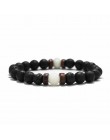 18 styl naturalny kamienny koralik bransoletka Rock Hip-Hop Rock Street kultura kolorowy kamień człowiek bransoletka moda Trendy