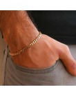 Vnox męskie proste 3-11mm łańcuszek ze stali nierdzewnej kubański Link Chain bransoletki dla kobiet Unisex Wrist biżuteria preze