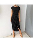 2020 długie sukienki imprezowe Plus rozmiar lato z krótkim rękawem kobiety sukienka elegancka Maxi luźne Vestidos sukienki letni