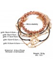 Boho Rose Map bransoletki i Bangles dla kobiet czeski okrągły bransoletka z koralikami zestaw moda wielowarstwowe akcesoria 2019