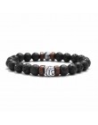 18 styl naturalny kamienny koralik bransoletka Rock Hip-Hop Rock Street kultura kolorowy kamień człowiek bransoletka moda Trendy