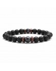 18 styl naturalny kamienny koralik bransoletka Rock Hip-Hop Rock Street kultura kolorowy kamień człowiek bransoletka moda Trendy