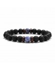 18 styl naturalny kamienny koralik bransoletka Rock Hip-Hop Rock Street kultura kolorowy kamień człowiek bransoletka moda Trendy