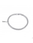 Męska bransoletka Curb kubański Link Chain męskie bransoletki damskie ze stali nierdzewnej złoty Tone nie znikną 3mm do 11mm