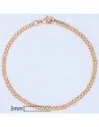 20cm bransoletki dla kobiet mężczyzn 585 różowe złoto Curb ślimak Foxtail Venitian Link łańcuchy męskie bransoletki biżuteria pr