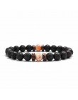 18 styl naturalny kamienny koralik bransoletka Rock Hip-Hop Rock Street kultura kolorowy kamień człowiek bransoletka moda Trendy