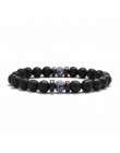 18 styl naturalny kamienny koralik bransoletka Rock Hip-Hop Rock Street kultura kolorowy kamień człowiek bransoletka moda Trendy