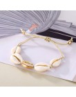IPARAM Bohemia osłona w stylu vintage Rope Chain bransoletka kobiety plaża morze bransoletka z muszli Anklet biżuteria Party pre