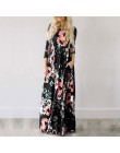 2020 letnia długa sukienka kwiatowy Print Boho plaża sukienka tunika Maxi sukienka kobiety suknia wieczorowa Sundress Vestidos d