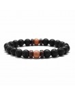 18 styl naturalny kamienny koralik bransoletka Rock Hip-Hop Rock Street kultura kolorowy kamień człowiek bransoletka moda Trendy