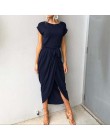 2020 długie sukienki imprezowe Plus rozmiar lato z krótkim rękawem kobiety sukienka elegancka Maxi luźne Vestidos sukienki letni