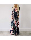 2020 letnia długa sukienka kwiatowy Print Boho plaża sukienka tunika Maxi sukienka kobiety suknia wieczorowa Sundress Vestidos d