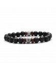 18 styl naturalny kamienny koralik bransoletka Rock Hip-Hop Rock Street kultura kolorowy kamień człowiek bransoletka moda Trendy