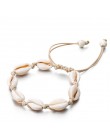 IPARAM Bohemia osłona w stylu vintage Rope Chain bransoletka kobiety plaża morze bransoletka z muszli Anklet biżuteria Party pre