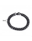Męska bransoletka Curb kubański Link Chain męskie bransoletki damskie ze stali nierdzewnej złoty Tone nie znikną 3mm do 11mm