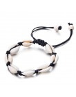 IPARAM Bohemia osłona w stylu vintage Rope Chain bransoletka kobiety plaża morze bransoletka z muszli Anklet biżuteria Party pre