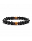 18 styl naturalny kamienny koralik bransoletka Rock Hip-Hop Rock Street kultura kolorowy kamień człowiek bransoletka moda Trendy