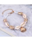 IPARAM Bohemia osłona w stylu vintage Rope Chain bransoletka kobiety plaża morze bransoletka z muszli Anklet biżuteria Party pre