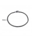 Męska bransoletka Curb kubański Link Chain męskie bransoletki damskie ze stali nierdzewnej złoty Tone nie znikną 3mm do 11mm