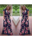 2020 letnia długa sukienka kwiatowy Print Boho plaża sukienka tunika Maxi sukienka kobiety suknia wieczorowa Sundress Vestidos d
