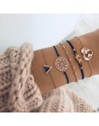 Boho Rose Map bransoletki i Bangles dla kobiet czeski okrągły bransoletka z koralikami zestaw moda wielowarstwowe akcesoria 2019