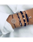 Boho Rose Map bransoletki i Bangles dla kobiet czeski okrągły bransoletka z koralikami zestaw moda wielowarstwowe akcesoria 2019