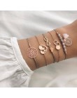 Boho Rose Map bransoletki i Bangles dla kobiet czeski okrągły bransoletka z koralikami zestaw moda wielowarstwowe akcesoria 2019