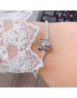 Nowe srebrne pozłacane bransoletki urok śliczne Mickey wąż łańcuch Fit Fine podstawowe bransoletki dla kobiet moda wisiorki kora
