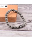 OIQUEI 2019 pulsera hombre Cylinder hematyt bransoletki dla mężczyzn klasyczne natura bransoletki z koralików kamiennych i brans