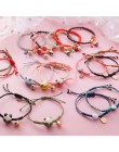 2019 nowy Handmade kolorowe liny kot na szczęście regulowana bransoletka dla kobiet dziewczyn urodziny prezenty słodki Tassel mo