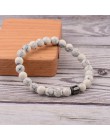 OIQUEI 2019 pulsera hombre Cylinder hematyt bransoletki dla mężczyzn klasyczne natura bransoletki z koralików kamiennych i brans
