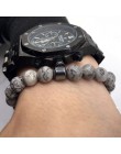 OIQUEI 2019 pulsera hombre Cylinder hematyt bransoletki dla mężczyzn klasyczne natura bransoletki z koralików kamiennych i brans