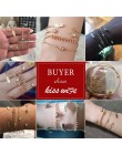 4 sztuk/zestaw moda damska kryształowe liście łańcuch geometryczny zestaw bransoletek złoty czeski pocałunek żona Vintage biżute