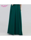 S. FLAVOR kolor zielony kobieta O-Neck długa sukienka styl boho Slim Vestidos Vintage 3/4 latarnia rękaw w stylu casual, letnia 