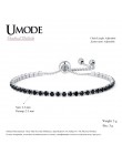 UMODE moda urok CZ bransoletki tenisowe dla kobiet mężczyzn kolorowa cyrkonia biżuteria Box łańcuch Braclets prezent bransoletka