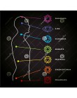 Jeśli mnie moda 7 bransoletka Chakra mężczyźni czarna lawa uzdrowienie koraliki równowagi modlitwa buddyjska reiki bransoletka d