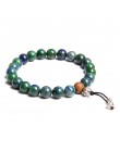 Biżuteria bransoletka męska Pulseira Healing Balance koraliki buddy Reiki modlitwa joga drewno czarny onyks bransoletki prezent 