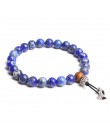 Biżuteria bransoletka męska Pulseira Healing Balance koraliki buddy Reiki modlitwa joga drewno czarny onyks bransoletki prezent 