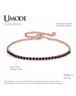 UMODE moda urok CZ bransoletki tenisowe dla kobiet mężczyzn kolorowa cyrkonia biżuteria Box łańcuch Braclets prezent bransoletka