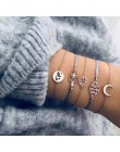 20 style kobiety dziewczęta Mix okrągły stop kryształ marmur uroku bransoletki moda Boho serce powłoki list zestawy bransoletek 