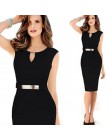 Moda sukienka kobiety letnie sukienki damskie Casual urząd Lady czarna dziewczyna elegancka sukienka Vestidos 2019 ubrania